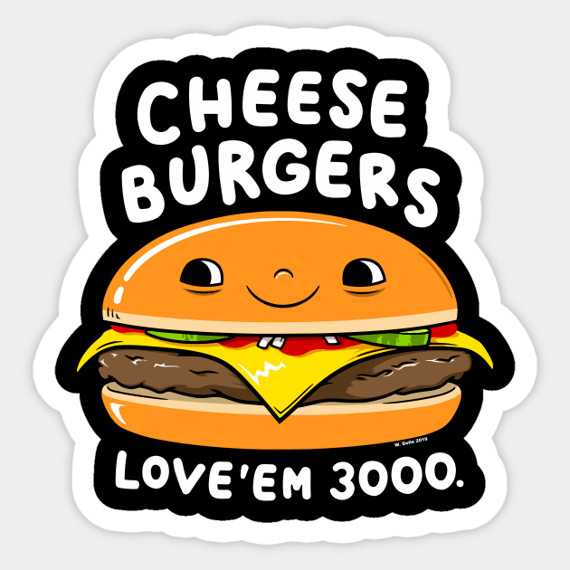 Cheeseburgers Sticker by wloem